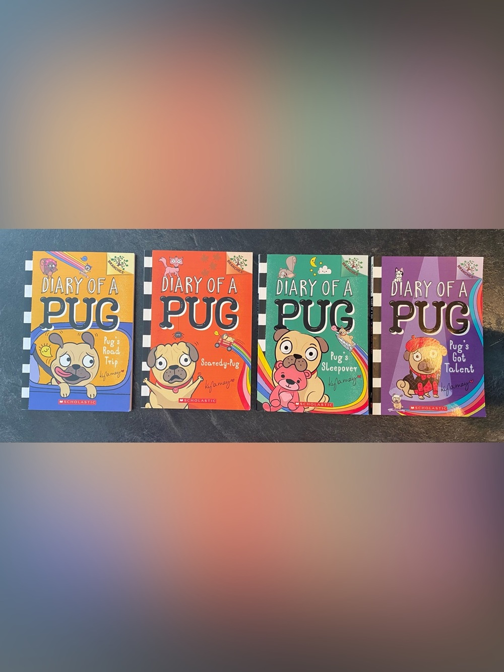 Diary of a Pug 4-Book Set - Colorful Kids paperback Collection